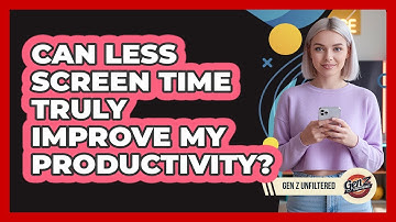 Can less screen time truly improve my productivity?