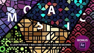 Mosaic Pattern Animation Background - Free Template screenshot 5