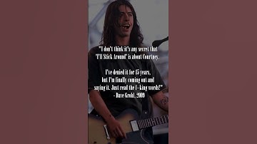 Thumbnail of The Song Dave Grohl Wrote About Courtney Love... #shorts