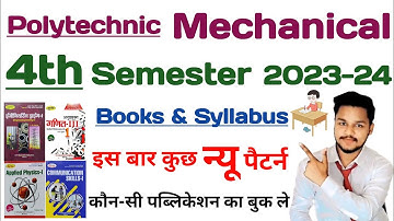 Up polytechnic/Diploma 4th Semester Syllabus , Mechanical Engineering ( Production ) ,2022-23, BTEUP