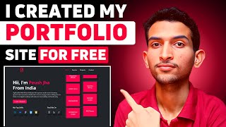 I Recreated My Portfolio Website for Free | Create Portfolio website for free