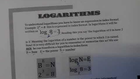 mathematics in Shona - lntroduction to logarithms by Coach Theo