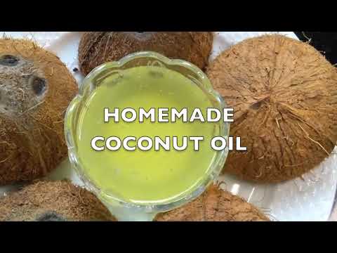 HOMEMADE COCONUT OIL | COCONUT OIL FOR HAIR AND SKIN CARE | BABY OIL | HOW TO MAKE COCONUT OIL | Indian Mom