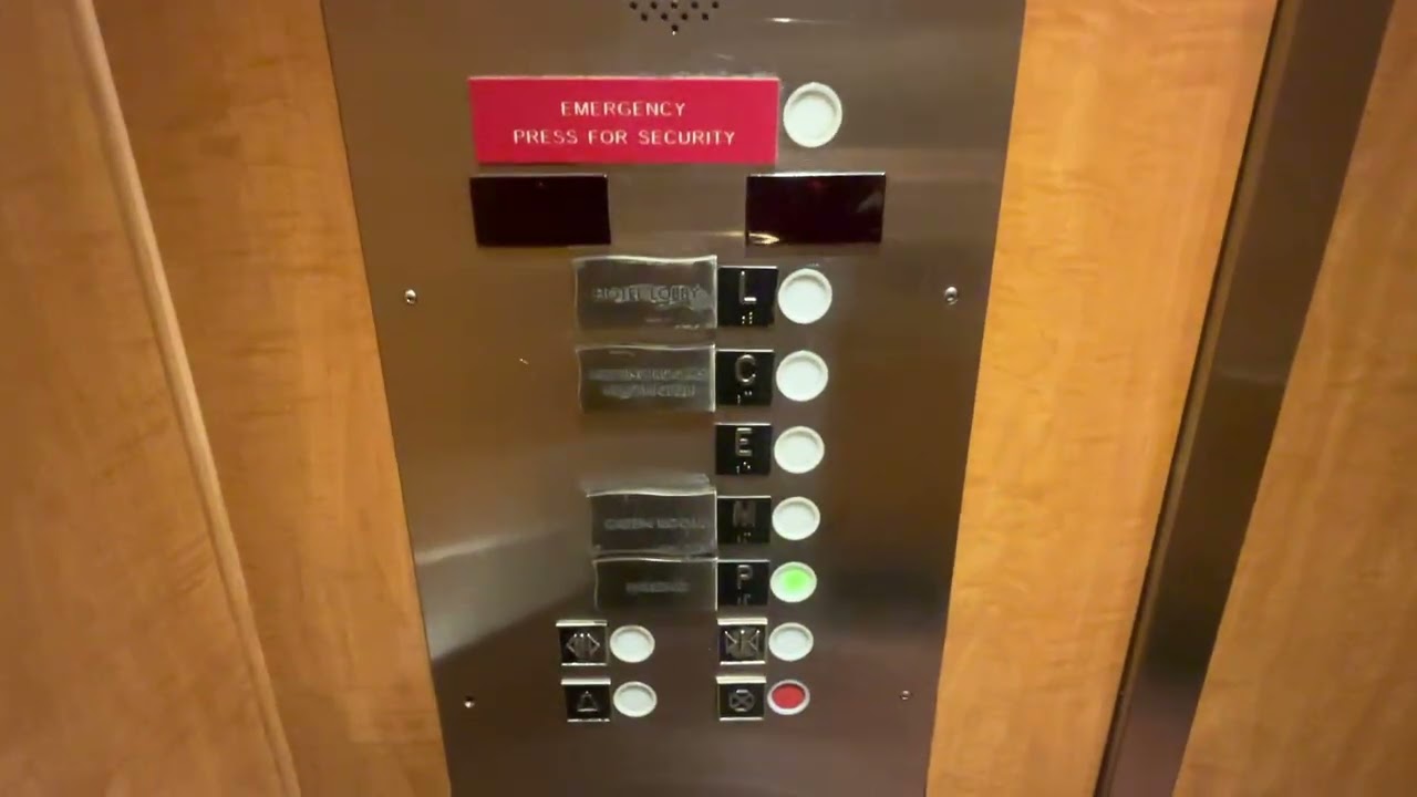 Vintage Otis Elevators at the Toronto Mariott City Centre Hotel Next to the SkyDome 10/25/2025