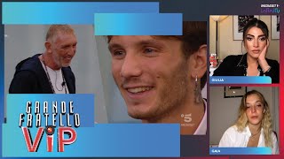 Giulia Salemi E Gaia Zorzi Reagiscono Allincontro Di Manuel Bortuzzo Con Suo Padre Gf Vip Party
