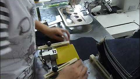 JK-T2210 | Pattern sewing machine - A person operates two machines