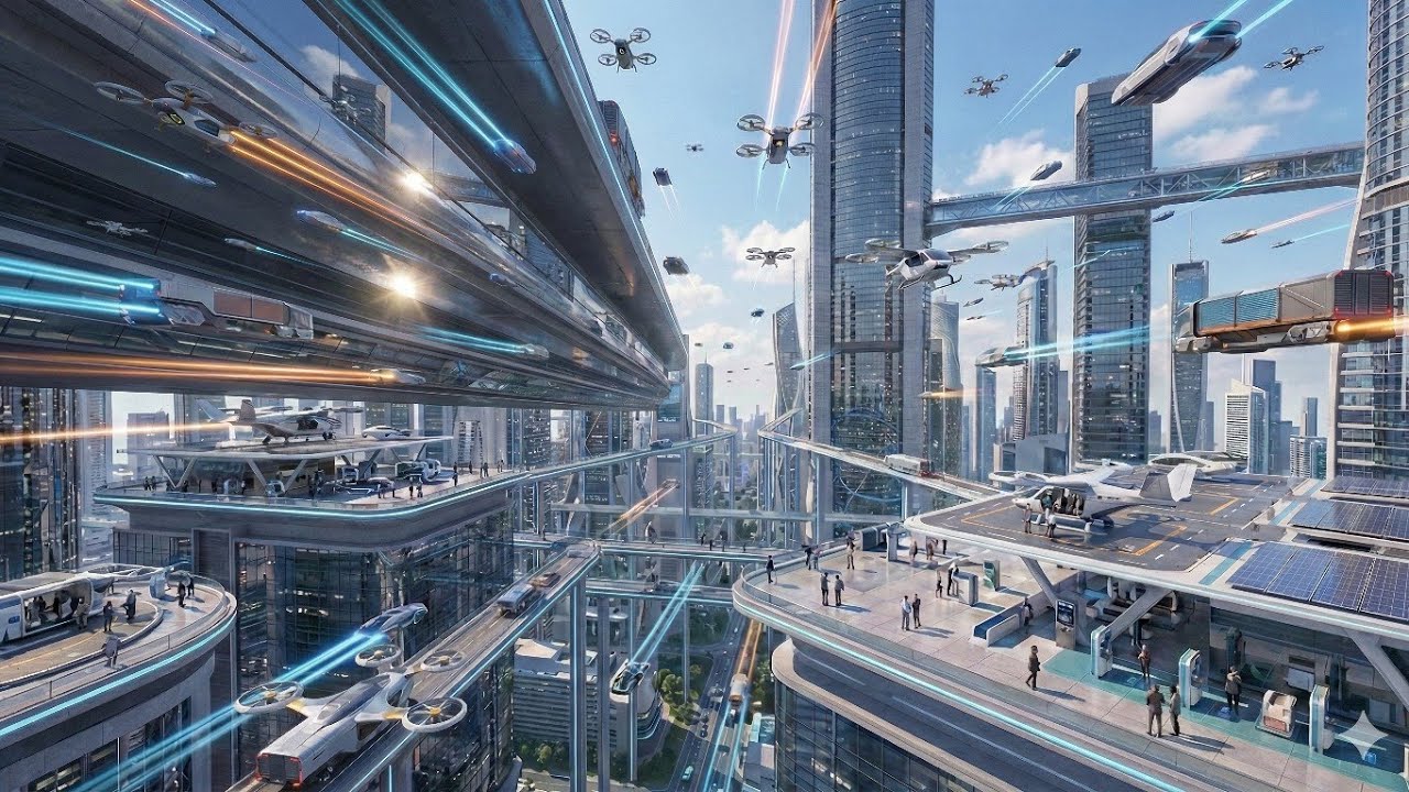 Future Sci Fi City | AI Short Film Part 02 Skies Alive The Age of ...
