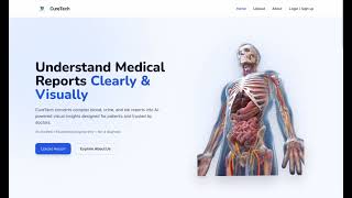 🚀 CureTech–AIPowered MedicalReportAnalysis Website|Python WebDevelopmentProject|SourceCode Available