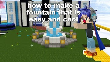 How to make a fountain easy and nice in skyblock (Blockman go)