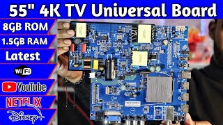 55 Inch 4K TV Universal Board SP63211.2 | Universal board for 4K TV | 4K TV Universal Motherboard