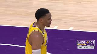 WESTBROOK GETS BOOED OFF BY LAKERS! AFTER DUMBEST SHOT EVER! LBJ SO ANGRY! screenshot 4