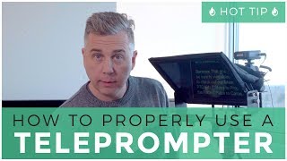 How to Properly Use a Teleprompter -  HOT TIP | The Video Twins