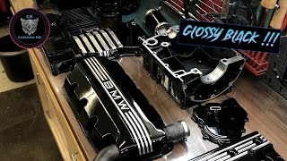 BMW ★ K100 Cafe Racer Build - Painting the engine parts - C.P. Customs #6