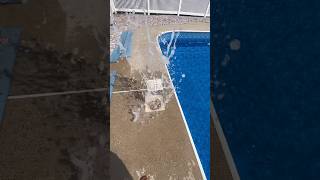 HOW I BLOW POOL PLUMBING LINES #swimmingpool #pool #winterizing #shorts