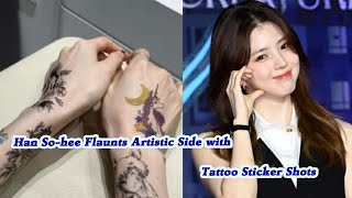 Han So hee Flaunts Artistic Side with Tattoo Sticker Shots