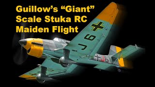 Guillow's Giant Scale JU 87B Stuka • RC Maiden Flight