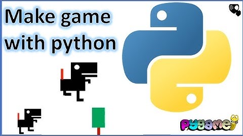 make python game - dinosaur jump