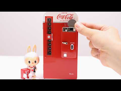 Coca Cola Vending Machine Collectible Musical Bank with Labubu