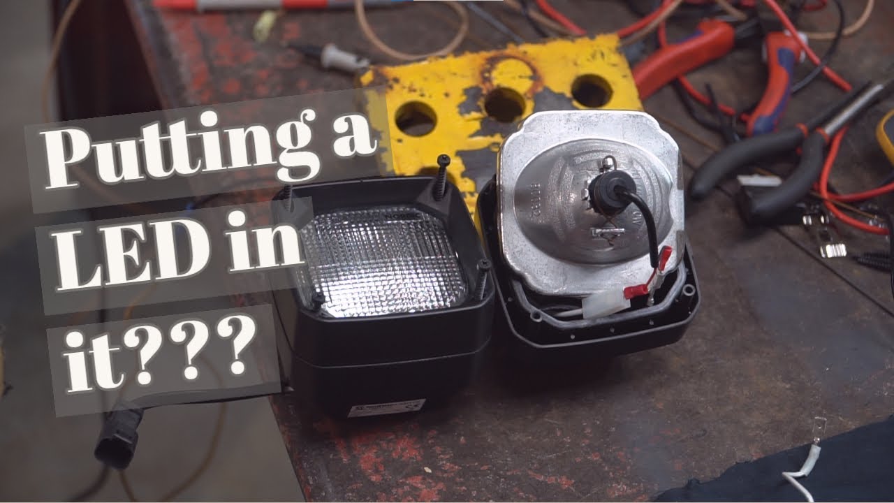Can you UPGRADE your H3 halogen WORK LIGHT with LED?
