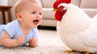 Boss Baby Talks To Rooster Rooster Gets Confused & Baby Laughs Nonstop