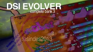 Dave Smith Instruments EVOLVER DSI // COMPLETE BANK 3