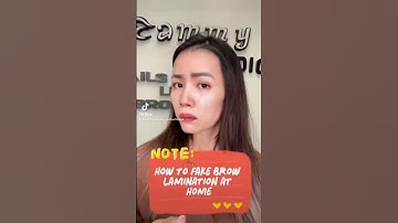How FAKE BROW Lamination at HOME #nano #beauty #lashes #filler #brows #nanobrows #lamilamikesh
