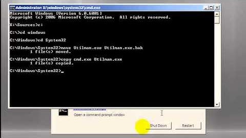 Reset domain Admin password on a Windows Server 2008 with only the official DVD install   YouTube