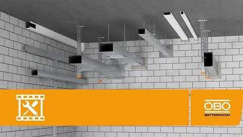 Mounting of metal fire protection duct PYROLINE® Rapid PLM – OBO Bettermann