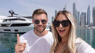 Viewing luxury yachts in Dubai (£1,600,000 & £4,000,000)