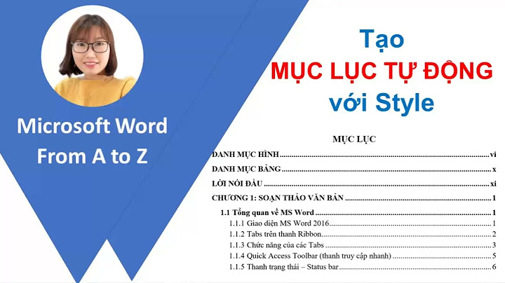 Bài tập thực hành taok mục lục trên word năm 2024