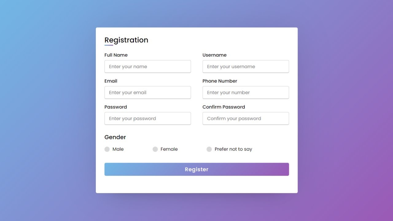 Login Page Html Css Simple Login Form Using Html And Css Html Css My