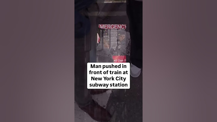 Man pushed in front of moving train at New York City subway station