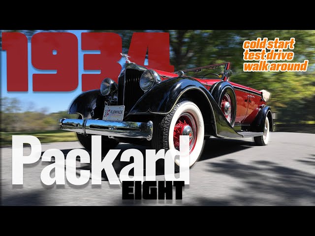 1934 Packard Eight Convertible: Nut-and-Bolt Restored, Tri-Tone