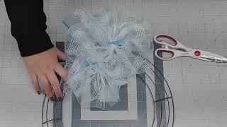 Spring Ruffle Floral Wreath Tutorial