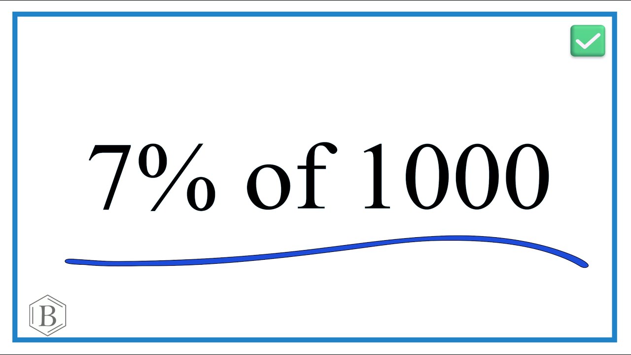 5 Percent Of 1000 Formula 5 Percent Of 1000 Formula