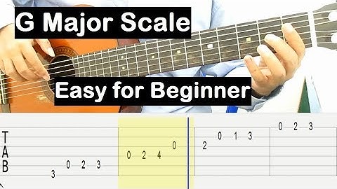 G Major Scale Guitar Lesson G Major Scale Tab Tutorial for Beginner Guitar Lessons for Beginners