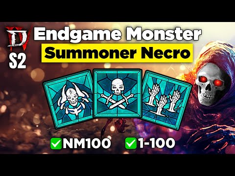 Ultimate PURE Summoner Necromancer Build Guide Season Diablo 4!