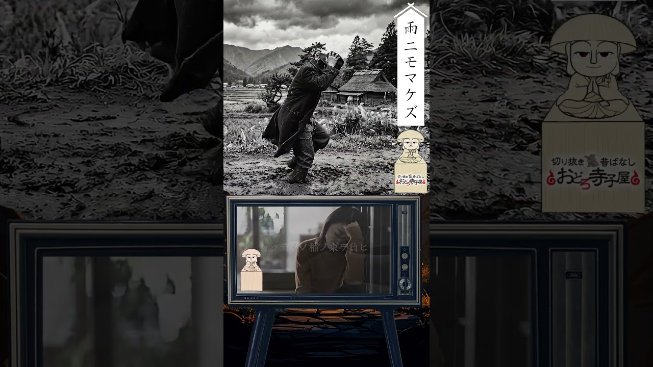 雨ニモマケズ/宮沢賢治【名作朗読】心に響く言葉 #shorts #文学