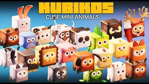 KUBIKOS - Cube mini animals for Unreal Engine Marketplace