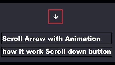 Scroll down Arrow with  Animation || animated mouse scroll by code with yd