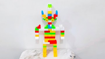 Satisfying Diy Big Robot | ASMR sound | Building Blocks Asmr #asmr #asmrvideo #diy #asmrsounds