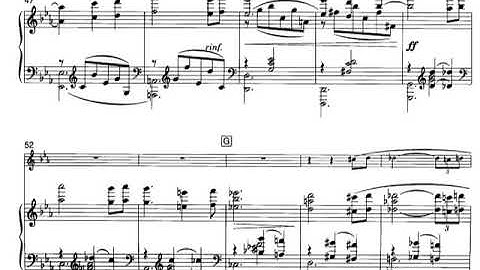 Samuel Barber - Canzonetta for Oboe & Strings, Op. 48 (1978) [Score-Video]