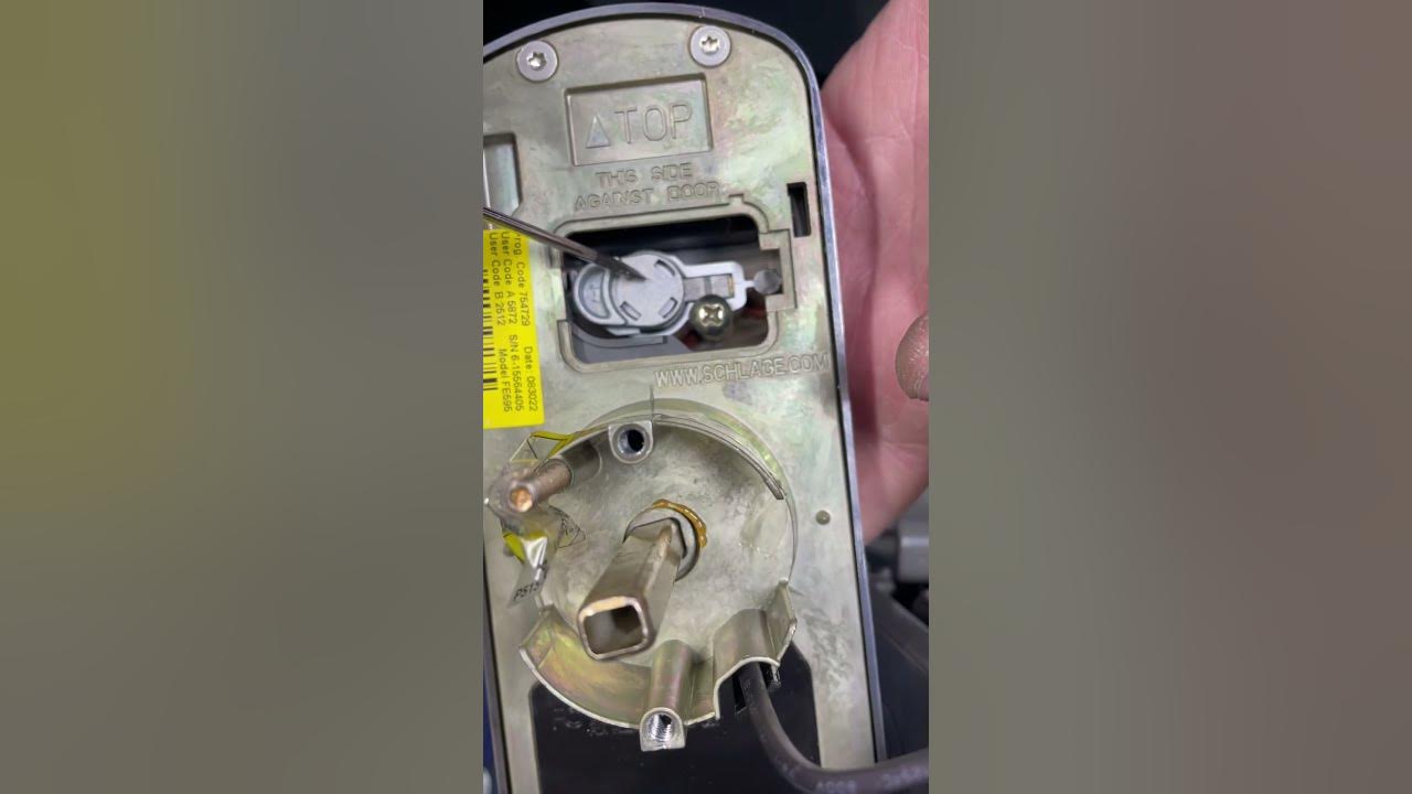 Schlage keypad cylinder and where you can also find the Programing code
