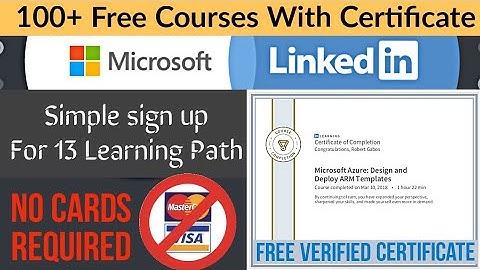 Microsoft & LinkedIn Free Certification| Free LinkedIn Learning Path| LinkedIn Courses for Free