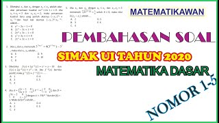 Simak ui adalah seleksi mandiri untuk masuk terpadu berbagai jenjang
dan program pendidikan yang ada di uipdf soal :
https://drive.google.com/file/d/1sjtu...