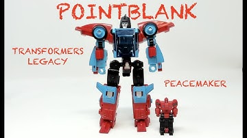 BLIND TRANSFORMATION AND UNBOXING OF TRANSFORMERS LEGACY PEACEMAKER AND POINTBLANK