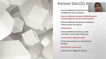 Ragam Dialog (IMK Pertemuan 4)