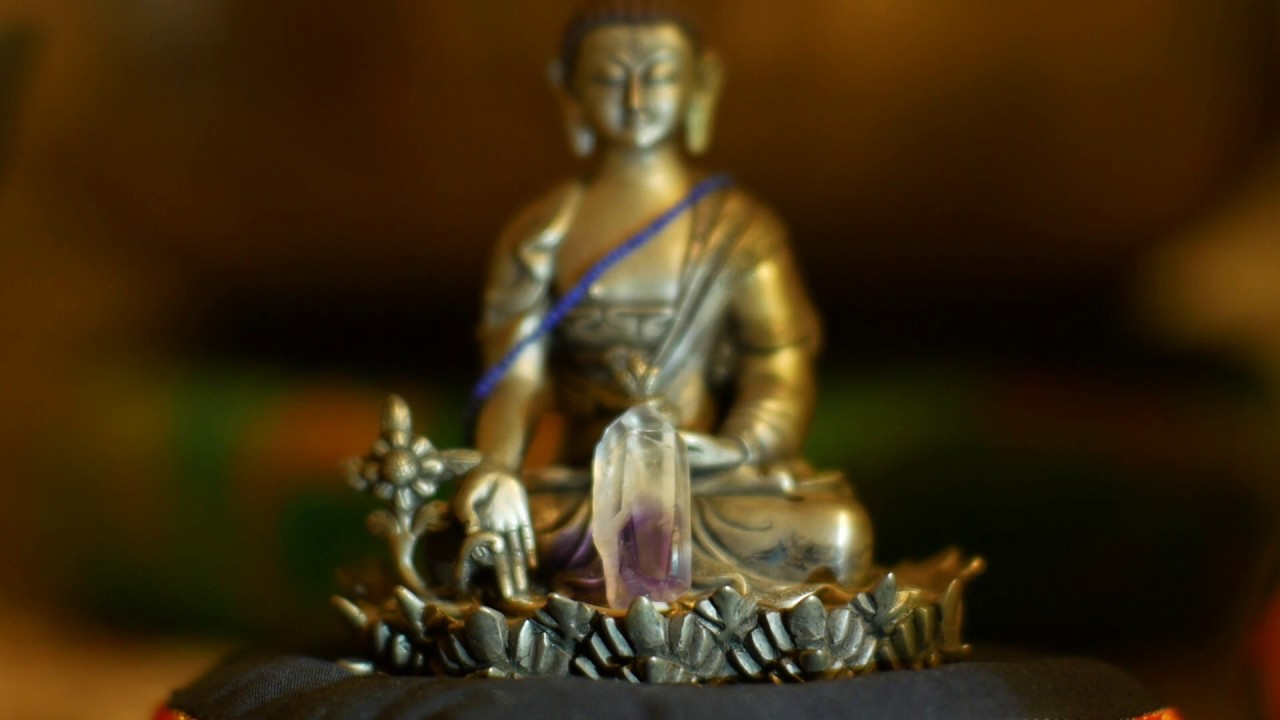Amethyst Phantom Crystal 7th/Crown Chakra Meditation w/Tibetan Bowls~10 min.