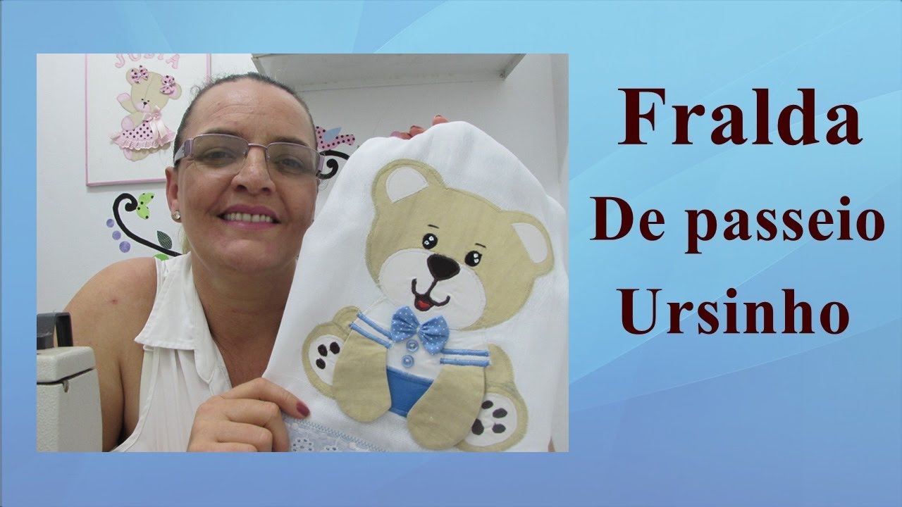 COMO FAZER FRALDA DE PASSEIO URSINHO  EM PATCH APLIQUE