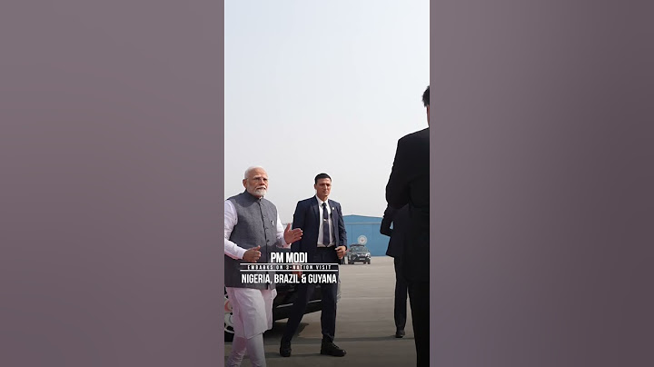 Prime Minister Narendra Modi departs for 3 nation tour to Nigeria, Brazil & Guyana